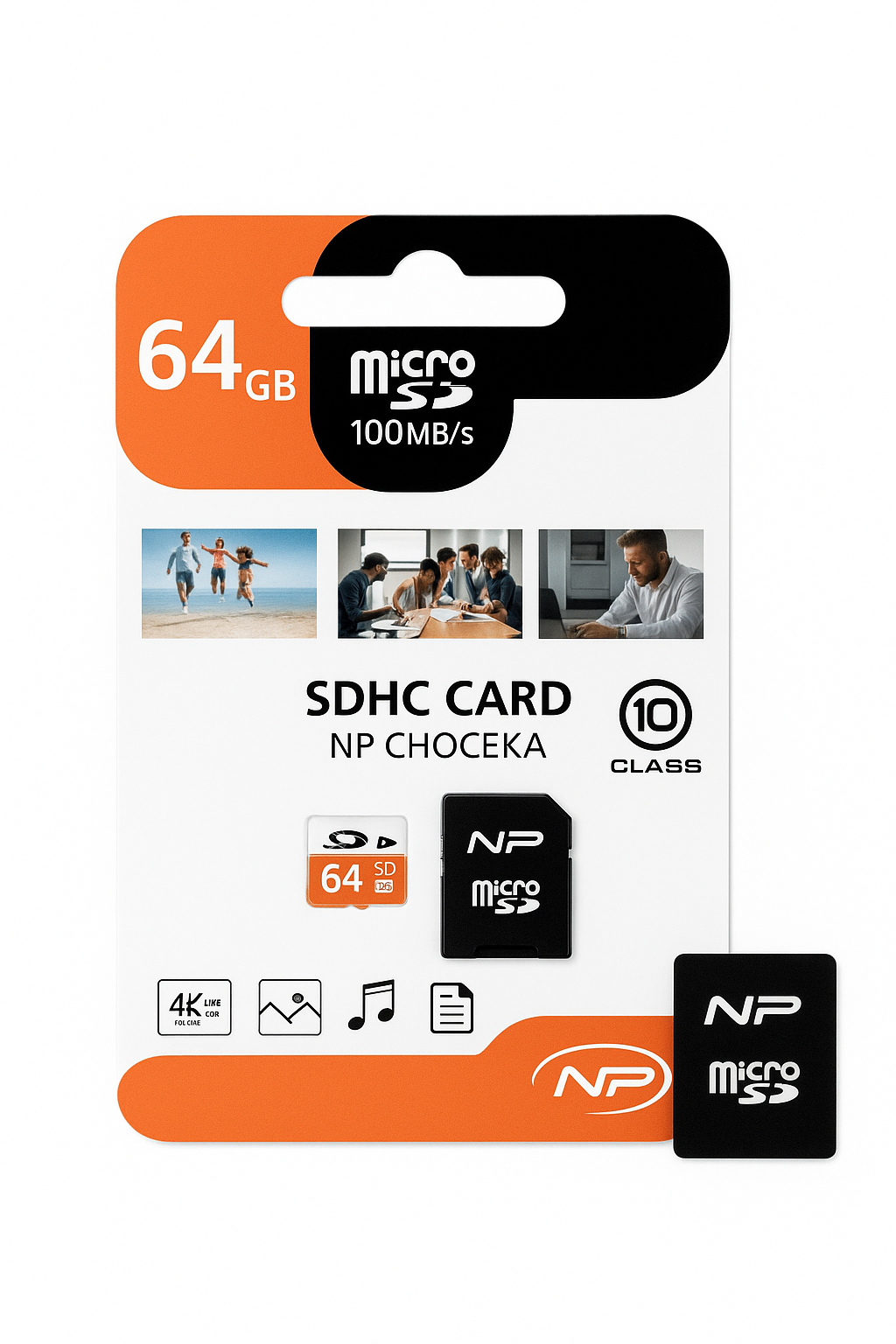 Tarjeta de Memoria microSDHC 64 GB Clase 10 | 100 MB/s Alta Velocidad